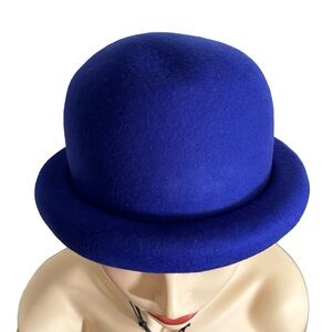Unisex 100% Wool English Round Top Hat